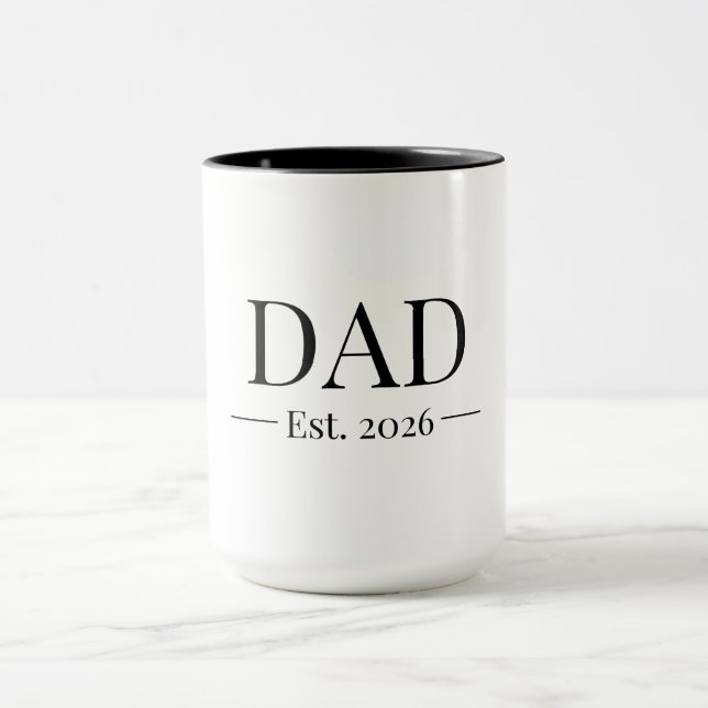 Dad Established 2026 Mug (Center)