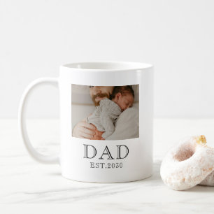 Dad Established 2 Photo Coffee Mug