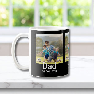 Dad Established Black 3 Photo  Coffee Mug