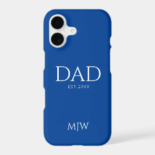 Dad Established Blue Monogram