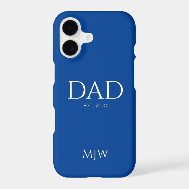 Dad Established Blue Monogram (Back)