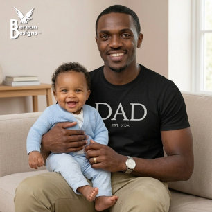 Dad Established Classic Caps Black T-Shirt