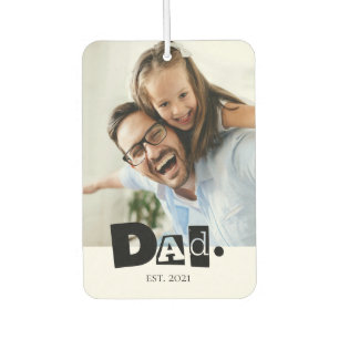 Dad Established Custom Family Photo Modern Air Freshener