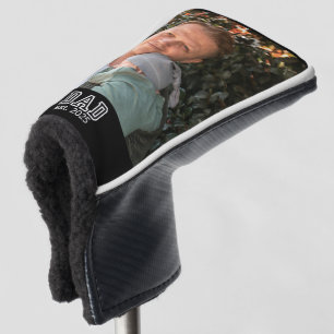 Dad Established Custom Year Photo Father Keepsake Golf Head Cover