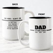 Dad Established Fatherhood Gift