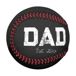 'Dad' Established Father's Day Keepsake Baseball