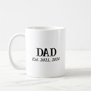 Dad Established Modern Minimalist Coffee Mug