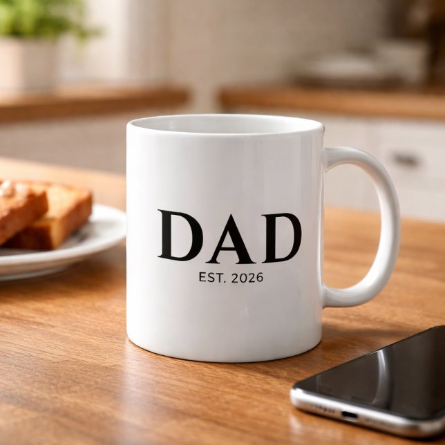Dad Established New Dad Gift Coffee Mug (Creator Uploaded)