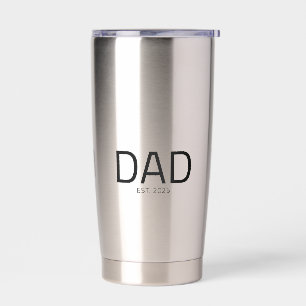 Dad Established New Dad Gift Insulated Tumbler