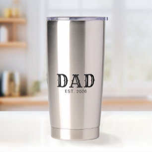 Dad Established New Dad Gift Insulated Tumbler