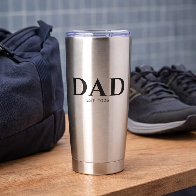 Dad Established New Dad Gift Insulated Tumbler (Creator Uploaded)