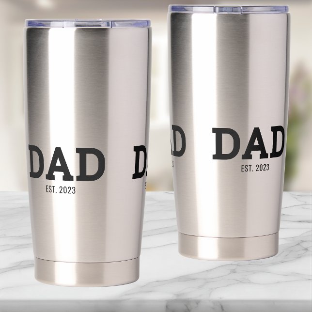 Dad Established New Dad Gift Insulated Tumbler (Creator Uploaded)