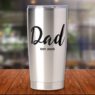 Dad Established New Dad Gift  Insulated Tumbler