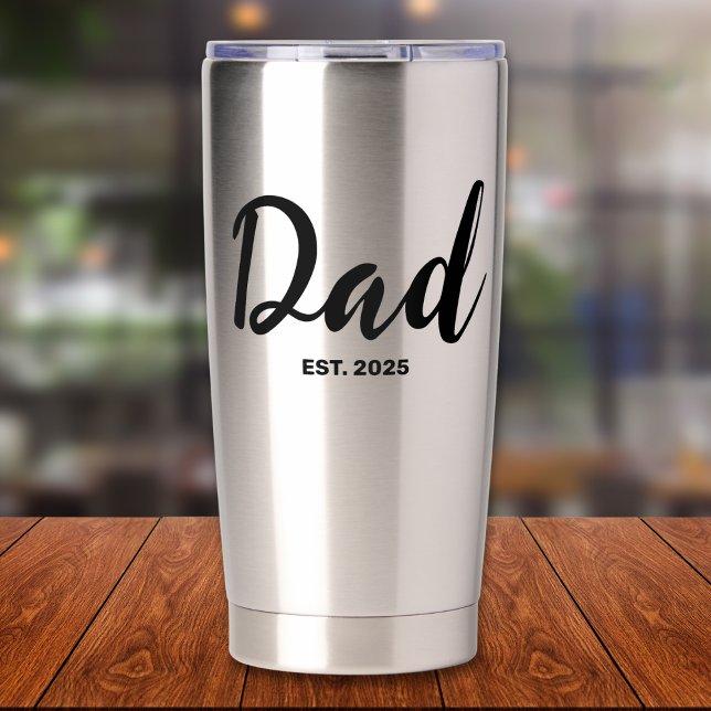 Dad Established New Dad Gift  Insulated Tumbler (Creator Uploaded)