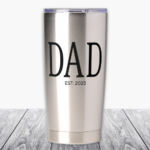 Dad Established New Dad Gift Insulated Tumbler