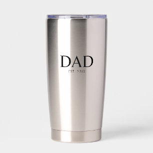 Dad Established New Dad Gift Insulated Tumbler