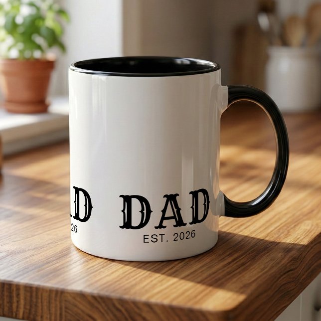 Dad Established New Dad Gift Mug (Creator Uploaded)