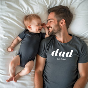 Dad Established New Dad Gift T-Shirt