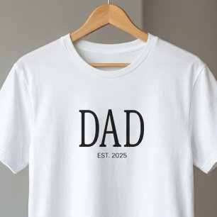 Dad Established New Dad Gift  T-Shirt