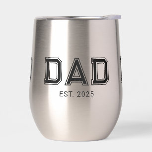 Dad Established New Dad Gift Thermal Wine