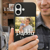 Dad Established Photo Black Fun Bold Simple