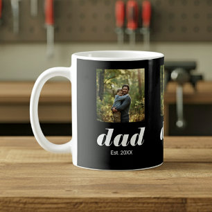Dad Established Photo Father's Day Coffee Mug