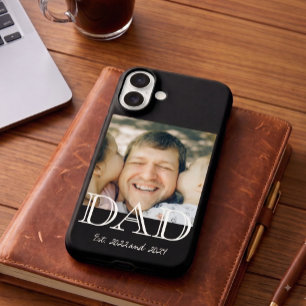 Dad Established Photo Minimal Father's Day Gift iPhone 16 Case