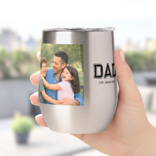 Dad Established Photo Modern Typography New Dad