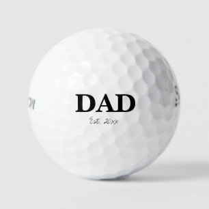 'Dad' Established Pregnancy Announcement Keepsake  Golf Balls