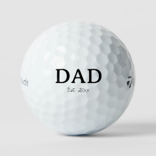 'Dad' Established Pregnancy Announcement Keepsake  Golf Balls