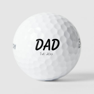 'Dad' Established Pregnancy Announcement Keepsake Golf Balls