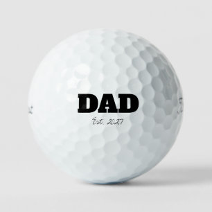 'Dad' Established Pregnancy Announcement Keepsake  Golf Balls