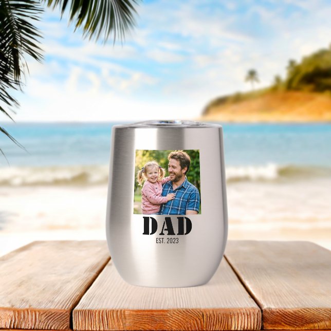 Dad Established Simple Bold Black Font (Beach (Rotated))
