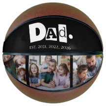 Dad Established Year 3 Kids Photo Collage
