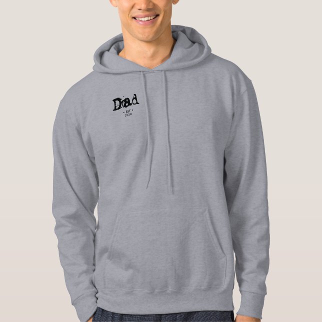Dad established year hoodie (Front)