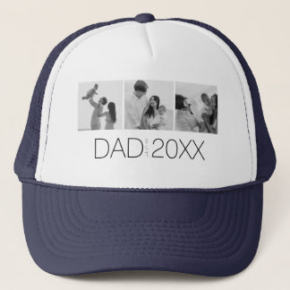 Dad Established Year Photo Gifts Modern Father Trucker Hat