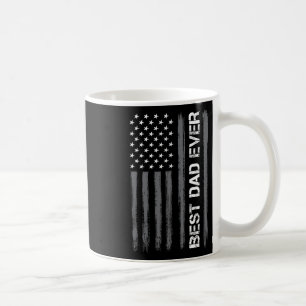 Dad Ever American Flag Funny Fathers Day For Mens  Coffee Mug