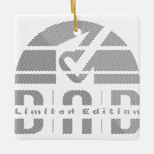 Dad Ever: Fatherhood as an Antique Visual Emotion Ceramic Ornament