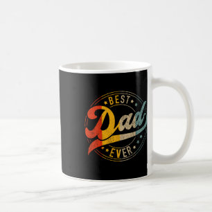 Dad Ever Vintage Colours Retro Fathers Day Birthda Coffee Mug