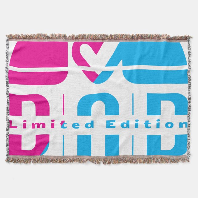 Dad: Expressing a Father's Unconditional Love Throw Blanket (Front)