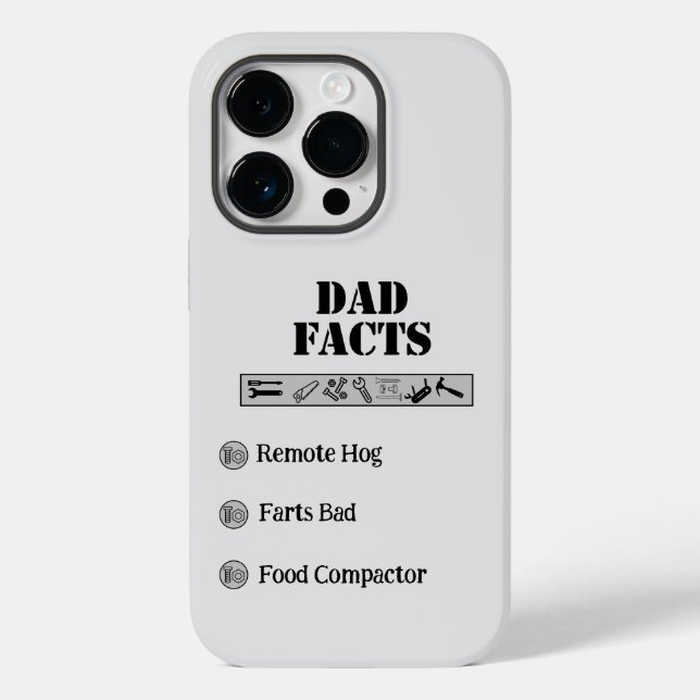 Dad Facts phone case (Back)