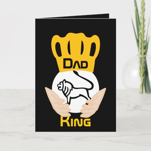 Dad Family Lion King-Customize Card (Front)