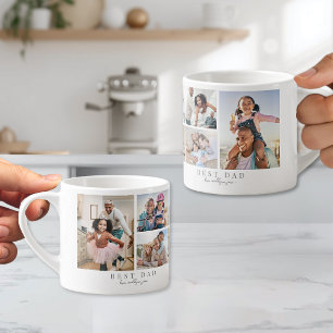 Dad Family Photo Collage Father Espresso Cup