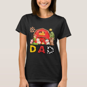 Dad Farm Cow Birthday Boy Matching Family Matching T-Shirt