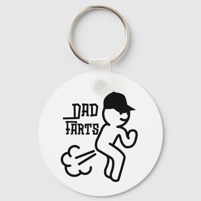 Dad Farts  Keychain (Front)