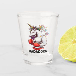 Dad Father Dadacorn Unicorn Birthday Shot Glass