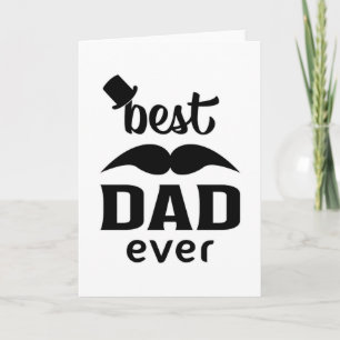 Dad Father Daddy Best Father's Day Funny Gift Idea Card