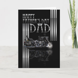 Dad Father's Day Card With Motorbike