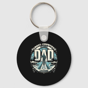 Dad Fathers Day Dad The Cross-country Skiing Legen Keychain