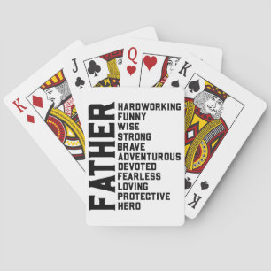 Dad Father's Day Daddy Birthday Father Christmas Playing Cards
